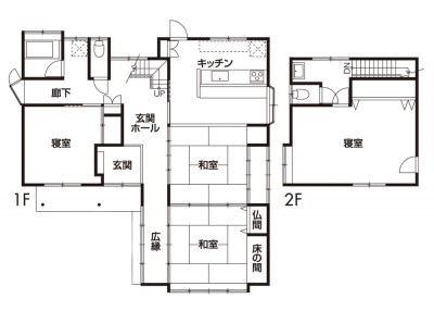 施工前間取り図