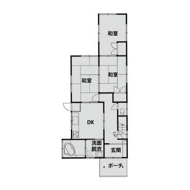 施工前間取り図