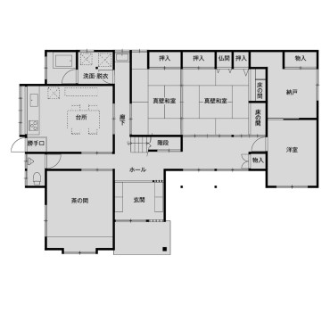 施工前間取り図